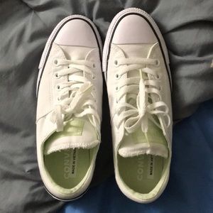 White and light green tint Converse All Star